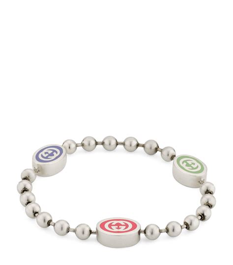 gucci sterling silver boule bracelet.